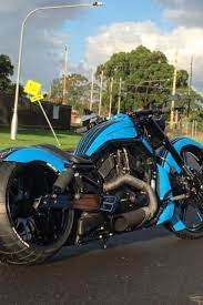 Harley Davidson V Rod Australia Blue By Dgd Custom Harley Davidson V Rod Harley Davidson Custom Street Bikes