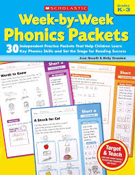 Each of the 27 word families passages. Amazon Com Week By Week Phonics Packets 30 Independent Practice Packets That Help Children Learn Key Phonics Skills And Set The Stage For Reading Success 9780545223041 Novelli Joan Grundon Holly Books