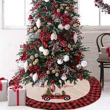 Plaid Christmas Tree 120cm Plaid Christmas Tree Skirt Carpet Xmas Tree Decor Skirt Ornaments Festive Party Supplies Tree Skirts 2021 Buy Christmas Tree Skirt Christmas Tree Carpet Xmas Tree Skirt Product On Alibaba Com