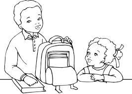 You can use our amazing online tool to color and edit the following afro coloring pages. African American Boy And Girl Getting Ready For School Coloring Page From School Category Family Coloring Pages Coloring Pages For Boys African American Boys
