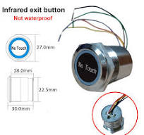 No Touch Infrared Sensor Waterproof Exit Switch Induction Type Release Exit  Button Access Control System DC12V/24V With LED - AliExpress 30
