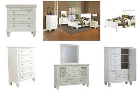 Sandy white panel bedroom set. Sandy Beach White Bedroom Collection