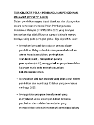 Pelan Pembangunan Pendidikan Malaysia