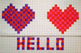 Many people who use it believe that a quick pencil and paper sketch can. Pixel Heart Doodles Graph Paper Drawings Graph Paper Art Heart Doodle