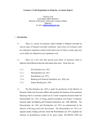 Money lending is a legal business, which should be registered under licensed money lenders acts 1951. Doc Credit Article Yap Kon Lim Malaysia 1 Rubina Mary Academia Edu