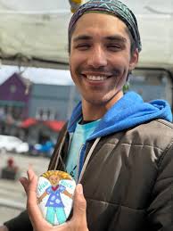 Hand painted memorial pet named kodi. 💕🥰