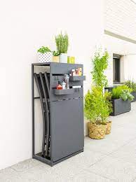 table de balcon repliable fira graphite hesperide com table pliante balcon table de balcon table pliante exterieur