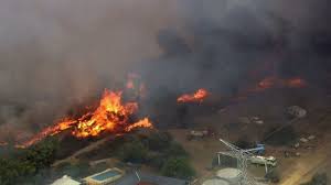 A fire came close to threatening homes in perth. Fast Moving Fire Threatens Perth Homes