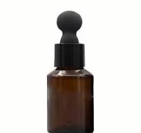 30ml Oblique Shoulder Glass Packaging Bottle Dropper Essential Oil Bottle with Black Rubber