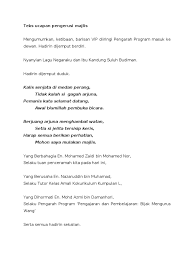 Bahasa ini berfungsi di windows 7, namun beberapa. Teks Ucapan Pengerusi Majlis Mengumumkan Ketibaan Barisan Vip Diiringi Pengarah Program Masuk Ke Dewan