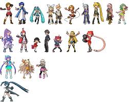 Vocaloid Pokemon Sprites By Cherushimetsumari Deviantart Com Maybe To Make Out Of Fusebeads Pokemon Sprites Vocaloid Sprite
