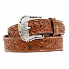 Shop white orciani buckled leather belt now. Nocona Men S M F Western Tan Floral Tooled Leather Belt