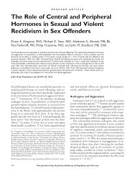 Pdf The Role Of Central And Peripheral Hormones In Sexual