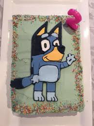 Cartoon Character Birthday Cake Images For Boys Bluey Cartoon Character Dog Birthday Cake Dog Birthday Kids Birthday