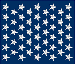 Distressed Patriotic Stars 50 Star Cheater Quilt Panel Fabric Spoonflower Custom Fabric Star Template Star Stencil Patriotic Stars