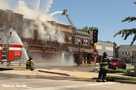 Kenosha, city, seat (1850) of kenosha county, southeastern wisconsin, u.s. Photos Firefighters Battle Two Alarm Kenosha Wi Structure Fire Fire Engineering