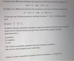 Maybe you would like to learn more about one of these? 5 Explain The Difference Between The Equations And Chegg Com