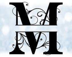 Machine embroidery design antique fancy monogram m 002 old style letter m, . Fancy Letter M Etsy