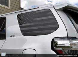 Our american car flags are made of durable, knitted polyester and are double sided for longer life. Toyota 4runner American Flag Side Window Decal Fits 2010 2021 5th Importequipment