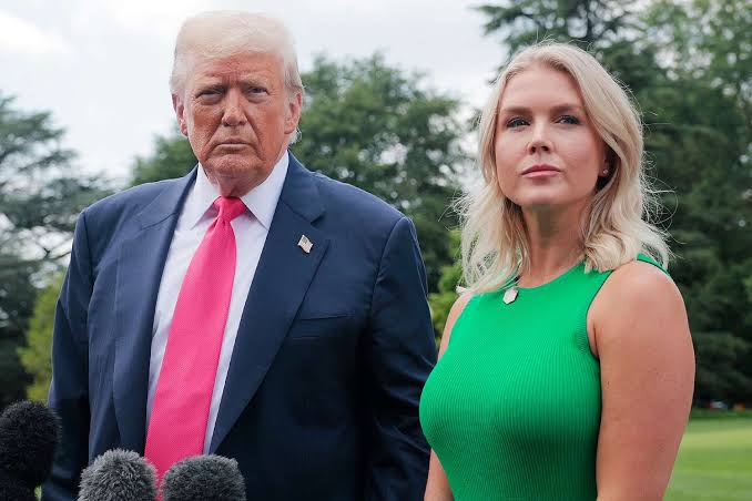 Donald Trump Gushes About Karoline Leavitt's Lips Again as He Vows to 'Never' Replace Her