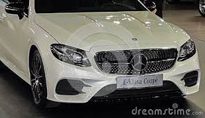 Serbia Belgrade March 29 2017 Mercedes Benz E Class Coupe Front The 53rd International Motor Show In Belgrade From March Benz E Class Benz E Mercedes Benz