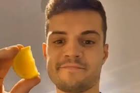 This opens in a new window. Video Arsenal S Granit Xhaka Tricks His Baby Into Sucking A Lemon