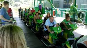 Booster Bike Motorbike Roller Coaster Left Side Onride Pov Hd At Toverland Theme Park In Sevenum Theme Park Roller Coaster Park