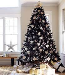 Christmas wreath bow black white buffalo plaid bow christmas tree topper christmas tree ornaments for holiday christmas tree front door wreath decoration. Black Christmas Trees 2020 Where To Buy A Black Christmas Tree