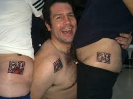 Matching tattoos signify the similarities between you and your best friend. Pattaya Tattoos On Twitter Three Friends Reacting To The Same Thing Differently A Tattoo Tryptich On Three People