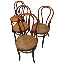 Beechwood frame with a the no. Pair Of Antique Thonet Bentwood Dining Chairs With Caned Seats At 1stdibs