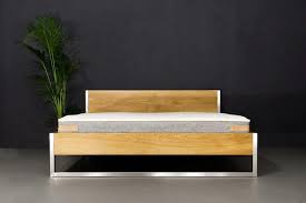 nature oak bett edelstahl n51e12 design manufacture mobelideen bett modern wohungsdekoration