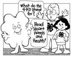 4 H Pledge Coloring Page Coloring Pages Coloring Pictures 4 H