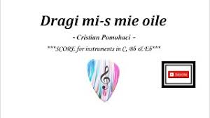 Published on tue, 07 jun 2016. Dragi Mi S Mie Oile Cristian Pomohaci PartiturÄƒ Youtube