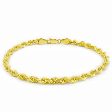 Save $15.00 (16%) starting at $76.99. Nuragold 14k Yellow Gold 4mm Hollow Rope Chain Bracelet Men Or Womens 8 8 5 9 Walmart Com Walmart Com