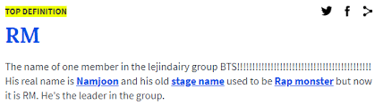 Try To Search Every Member Of Bts On Urban Dictionary Here S What You Ll Get