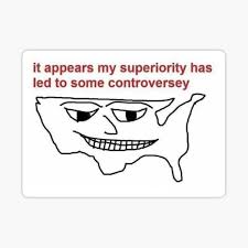 Superior America Meme Sticker By Vincentbellomo Redbubble