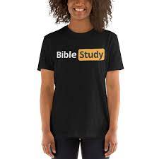 Bible Study pornhub logo parody shirt - PYGear.com