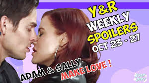 Adam & Sally Make Love! Young and the Restless Weekly Spoilers October  23-27 (Y&R Spoilers) #yr