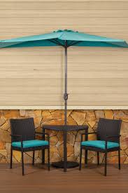 This 5 Piece Bistro Collection Is A Fabulous Addition To Any Small Space Along With Two Cushio Patio Umbrella Stand Patio Table Umbrella Patio Umbrella Covers