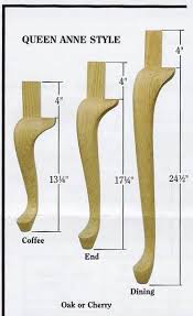 Top quality craftsmanship makes your project easy to complete on time. Queen Anne Table Legs Unfinished From Dutchcrafters Amish Furniture