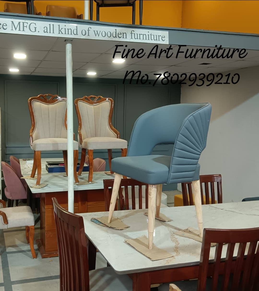 Premium WoodenDining Table with Designer Chairs – Fine Art product image