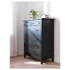Good overall condition, solid pine. Hemnes 6 Drawer Chest Black Brown 421 2x515 8 108x131 Cm Ikea