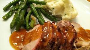 Roasted Pork Tenderloin With Green Onion Smashed Potatoes Amp Roasted Green Beans Recipes List
