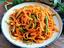 Add the garlic, ginger, and chilis. Stir Fried Noodles With Chili Garlic Sauce Chinese Noodles Recipes
