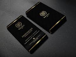Black And Gold Business Card Design Gold And Black Business Card 52 With Images Vertical Business Cards Black Business Card Vertical Business Card Template