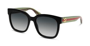 Si vous cherchez à la fois la singularité et le modernise la collection gucci faite pour vous est. Lunettes De Soleil Gucci Gg0034s 002 Black Green Grey Grandoptical