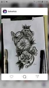 João loio 1 tradução disponível. Relogio Com Rosas E Borboleta Tatuagem Tatuagem Borboleta Tatuagem Relogio