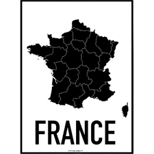 Bordeaux frankrike karta bordeaux pa kartan nouvelle aquitaine frankrike. Karta Frankrike Poster Kop Inredning Online Hos Wallstars Snabba Leveranser