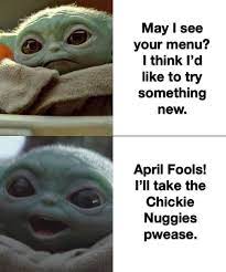 User account menu chickie nuggies edited. Baby Yoda Memes Were Funny At The Beginning But Now This Twisted Game Needs To Be Reset 4panelcringe