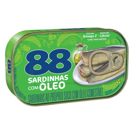 Sardinha 88 com Óleo Lata 125g | Mr. Estoque | O Seu Atacado Online